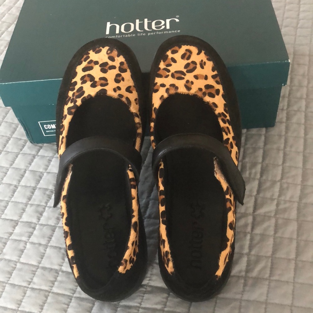 Hotter Leopard Print Maryjanes